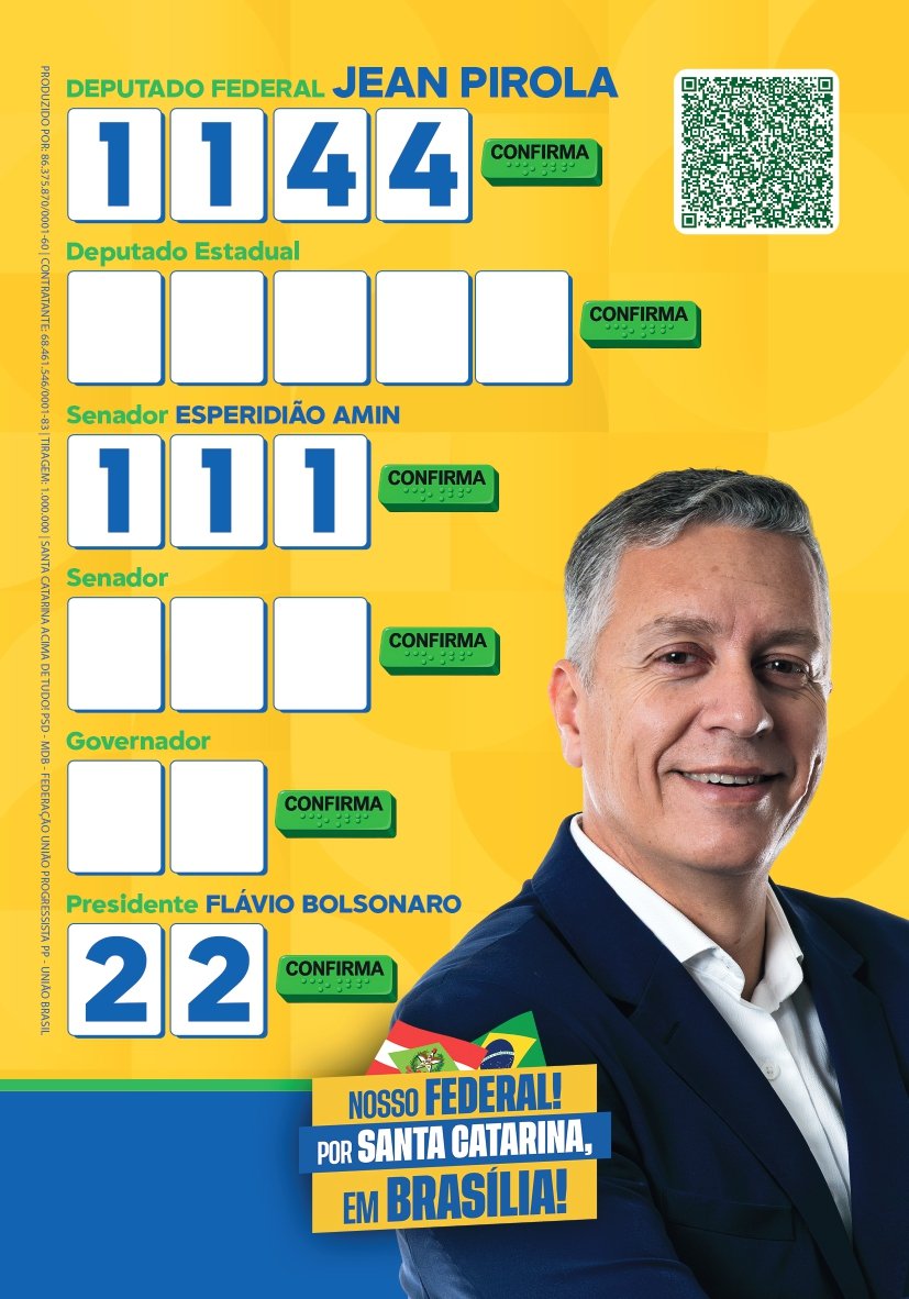 Verso do Santinho Jean Pirola